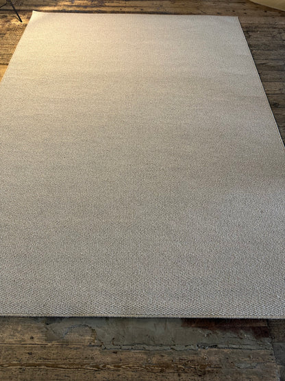 Mushroom 100% wool rug 221cm x 300cm