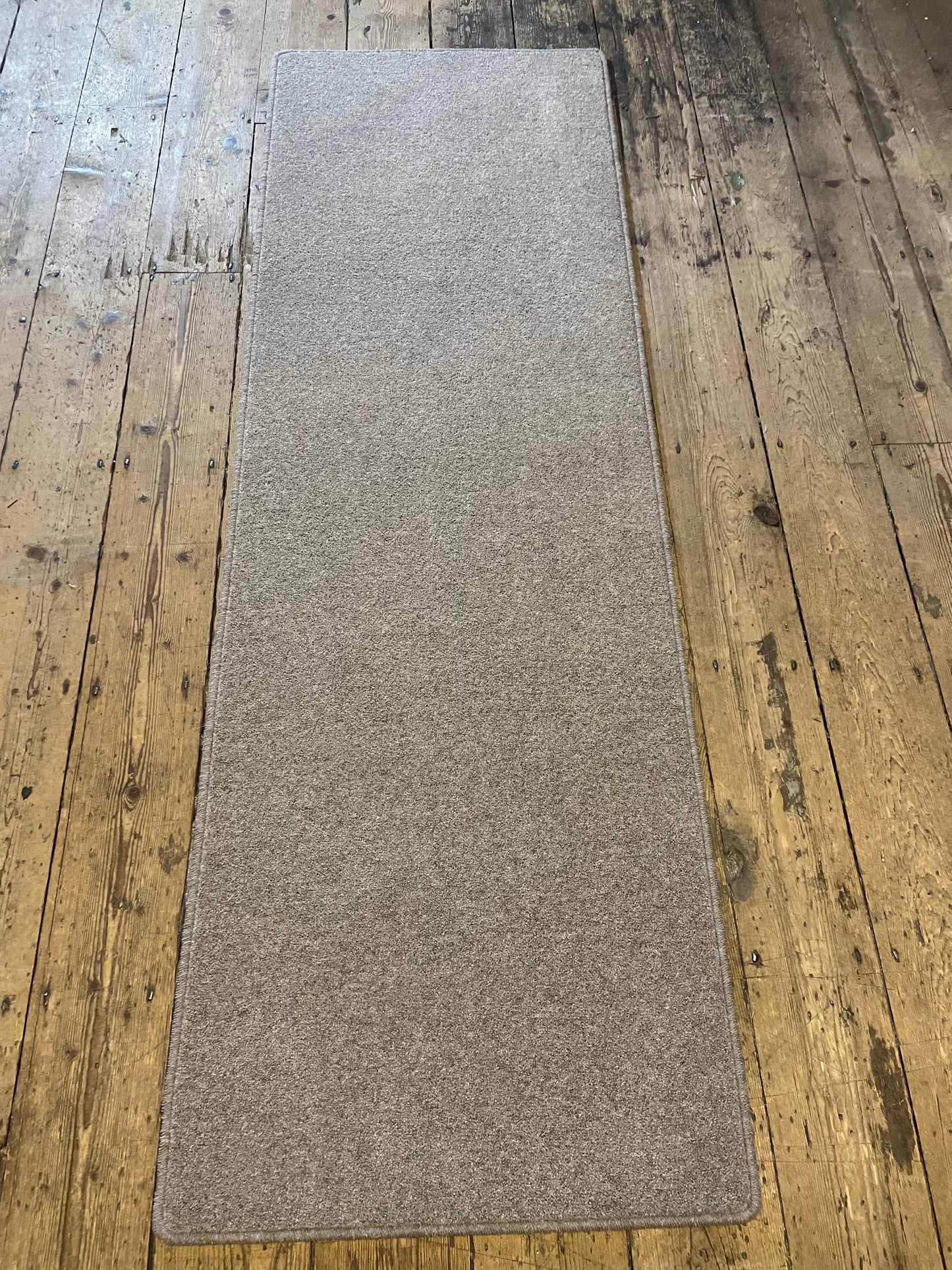 Grey wool runner 65cm x 200cm