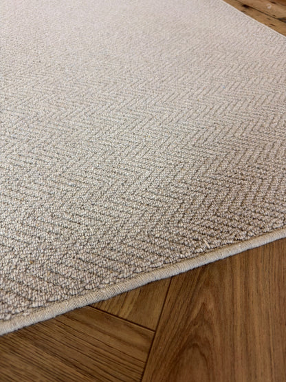 Harvest herringbone 100% wool rug 212cm x 273cm