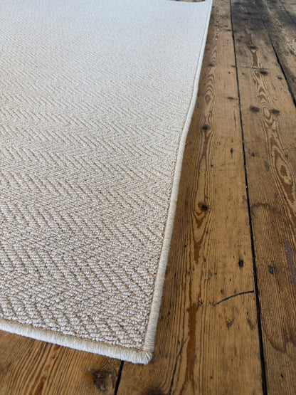 Harvest herringbone 100% wool rug 200cm x 270cm
