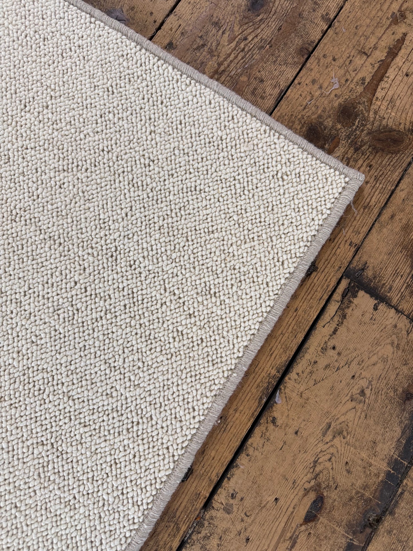 Blanc ivoire 100% wool rug 250cm x 337cm