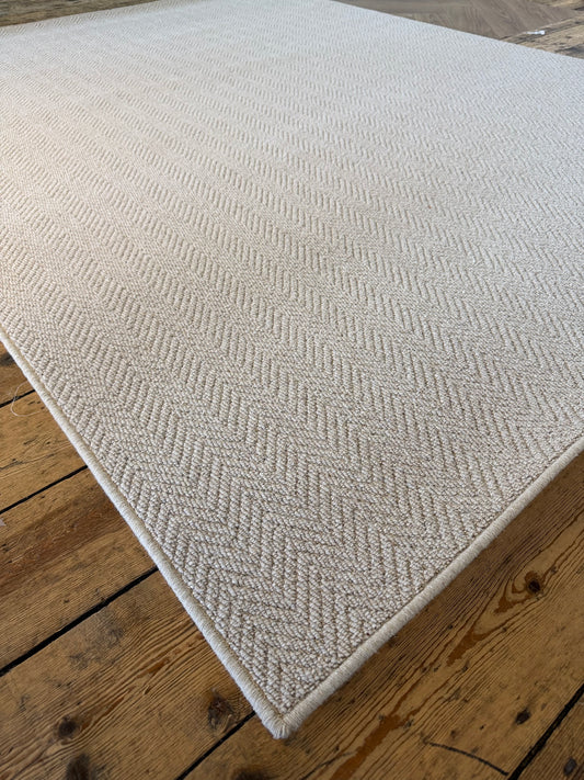 Harvest herringbone 100% wool rug 200cm x 270cm
