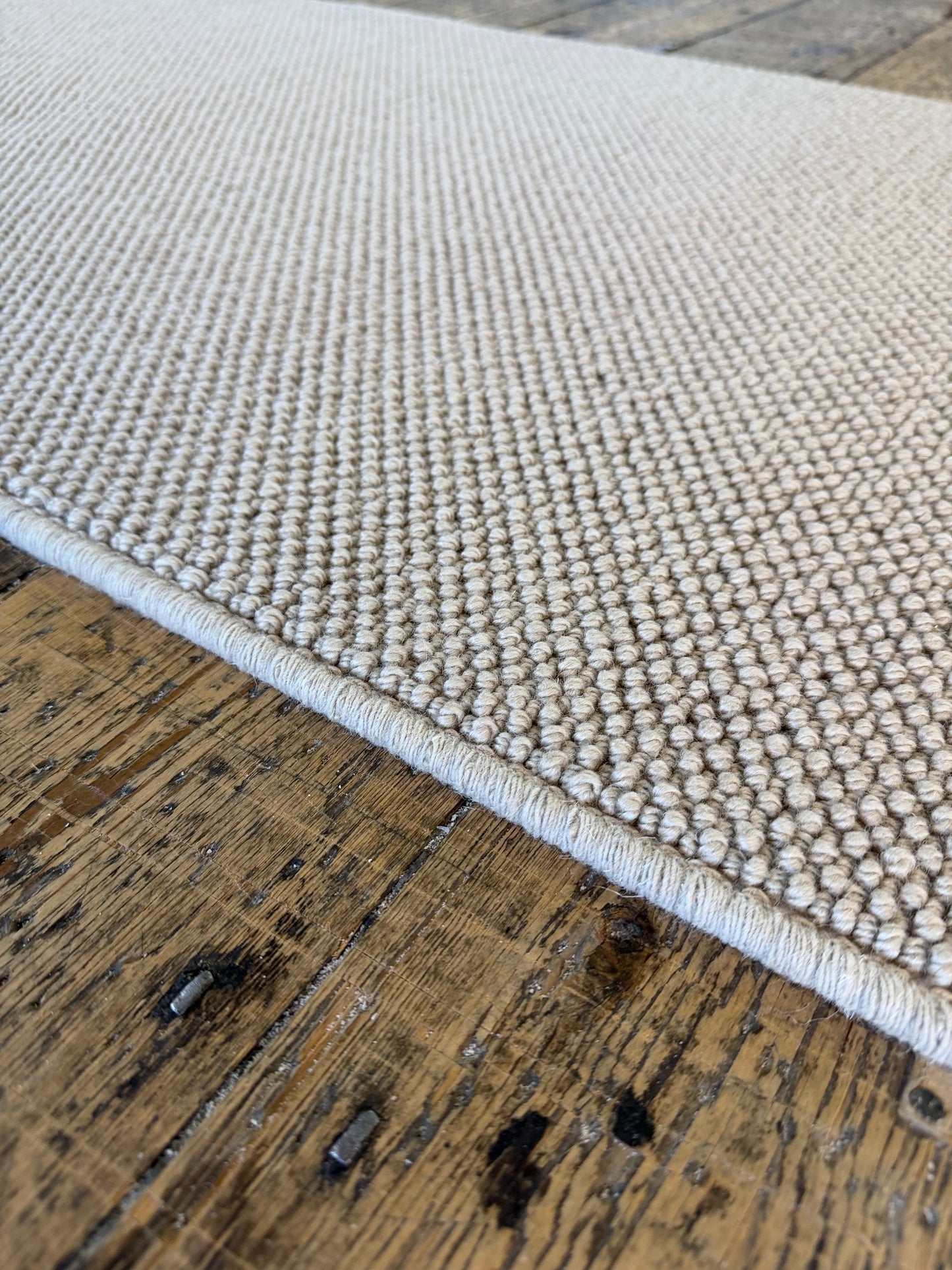 Sage 100% wool hallway runner 75cm x 314cm