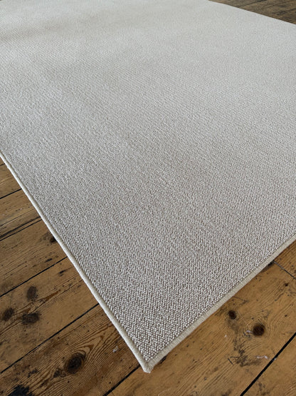 Coffee&cream 100% wool rug 227cm x 326cm