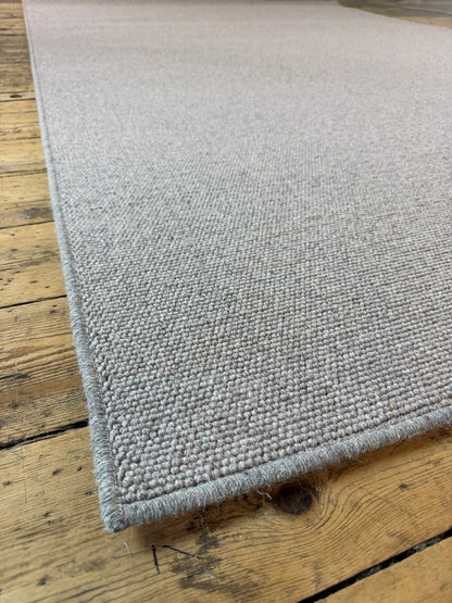 Slate grey 100% wool rug 200cm x 296cm