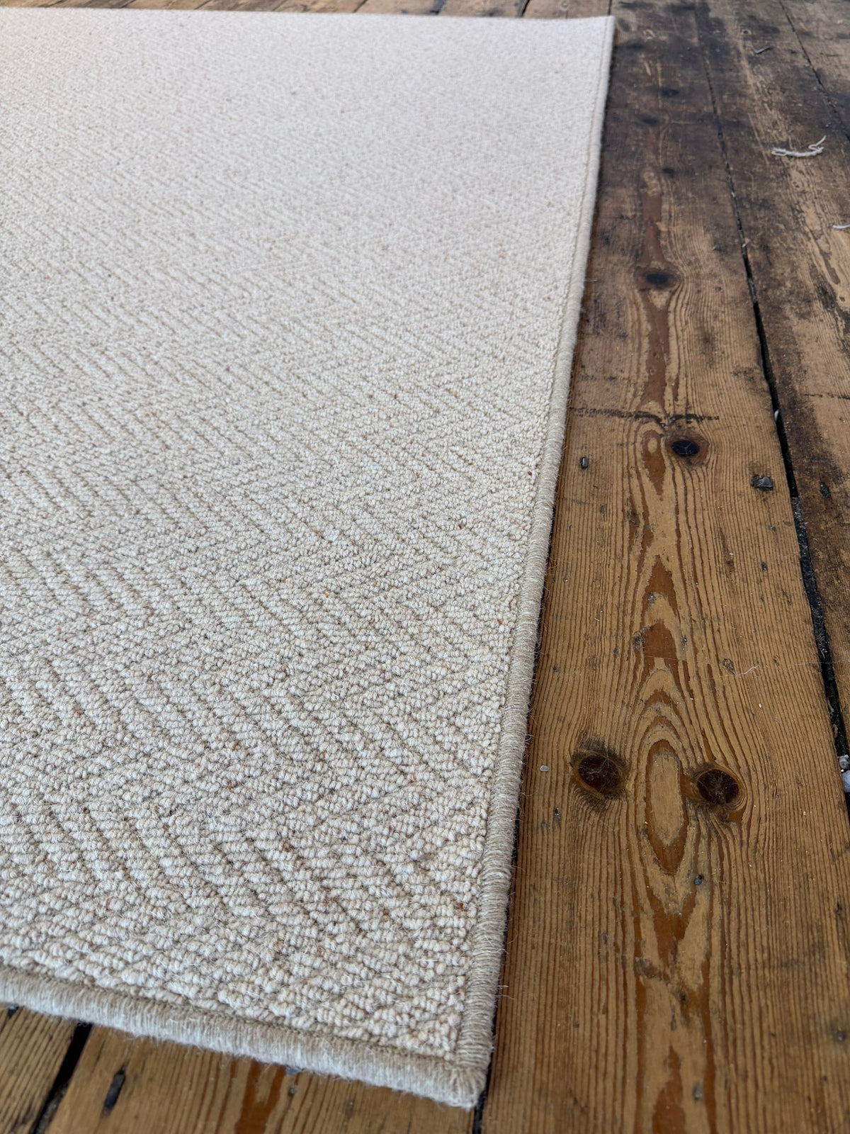 Pine Herringbone 100% wool rug 173cm x 280cm