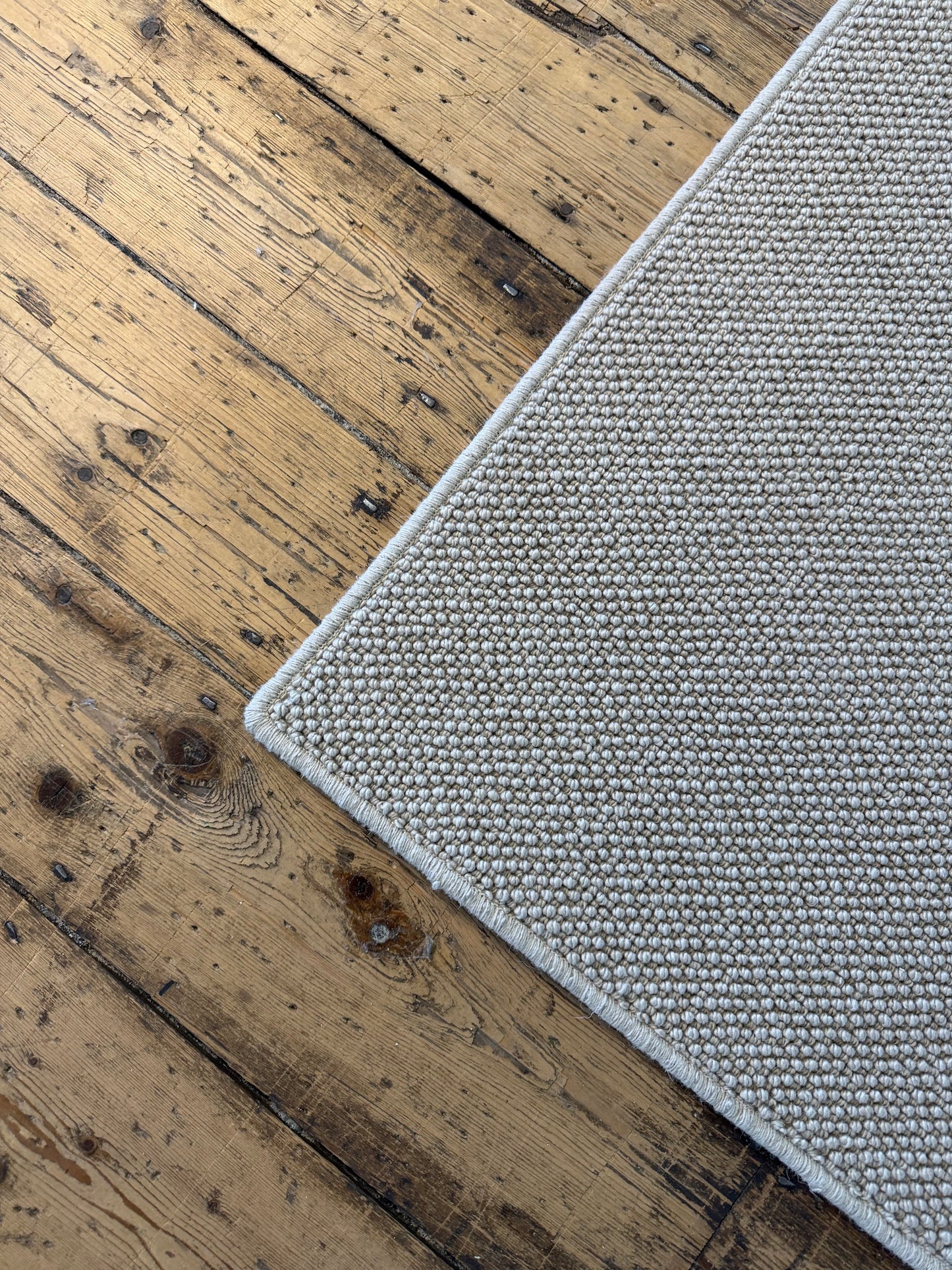 Sage 100% wool hallway runner 75cm x 314cm