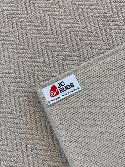 Oxford tone herringbone 100% wool rug 200cm x 290cm