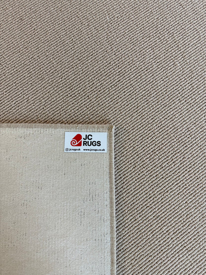 Champagne 100% wool rug 210cm x 300cm