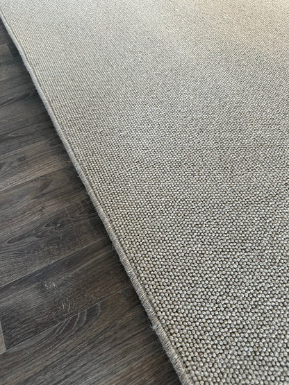 Flax 100% wool rug 200cm x 304cm