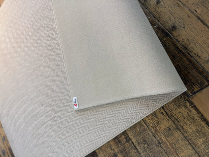 Oxford tone herringbone 100% wool rug 200cm x 290cm