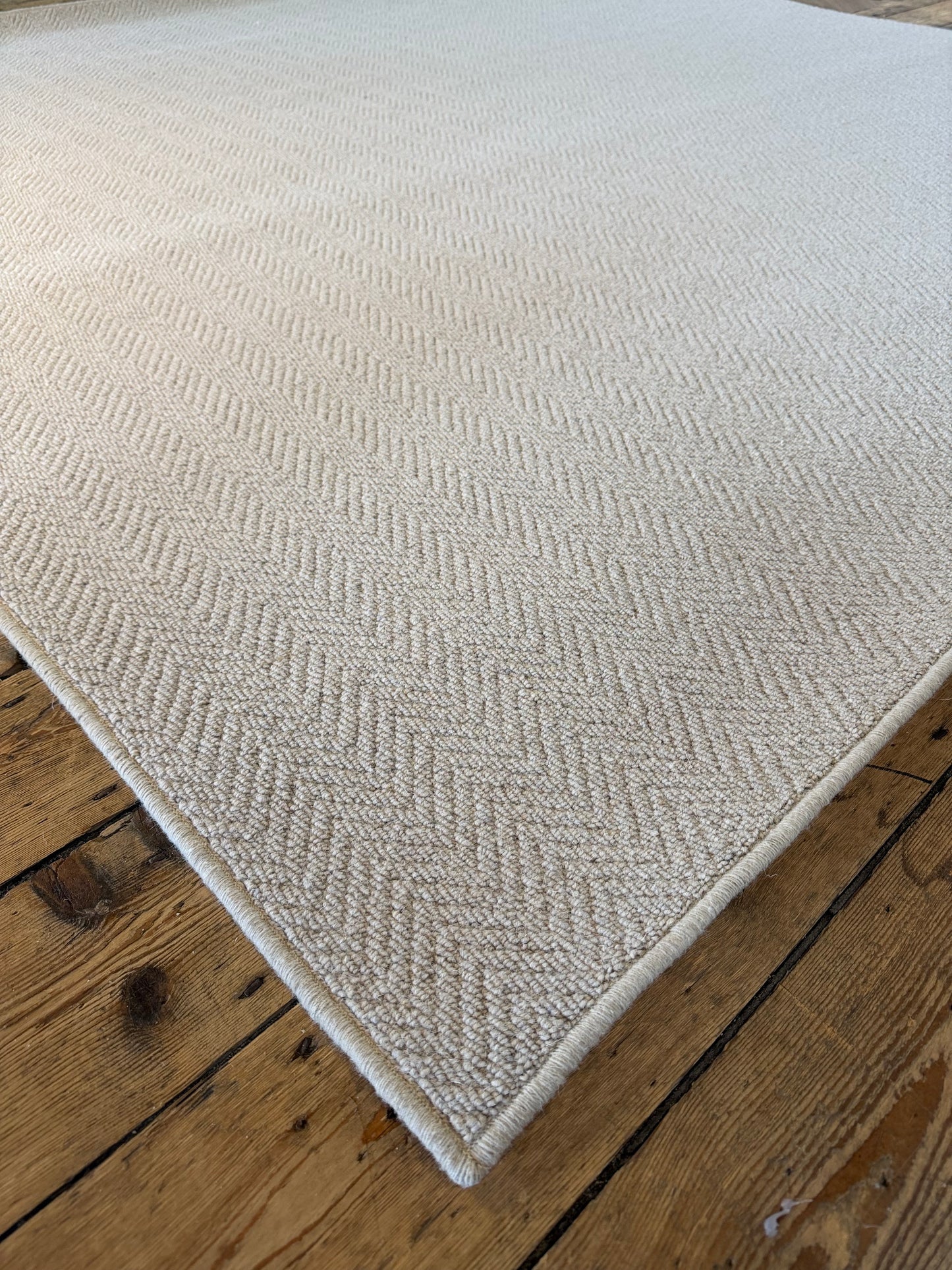 Harvest herringbone 100% wool rug 267cm x 270cm