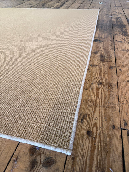 Rustic orange 100% wool rug 200cm x 300cm