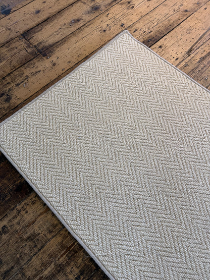Blanc ivoire 100% wool hallway runner 80cm x 280cm