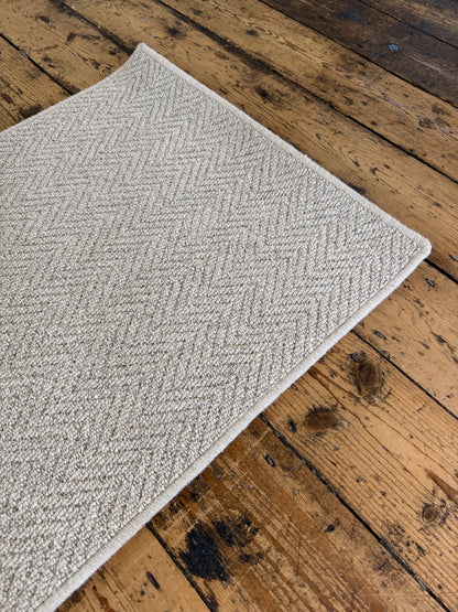 Harvest herringbone 100% wool hallway runner 66cm x 240cm