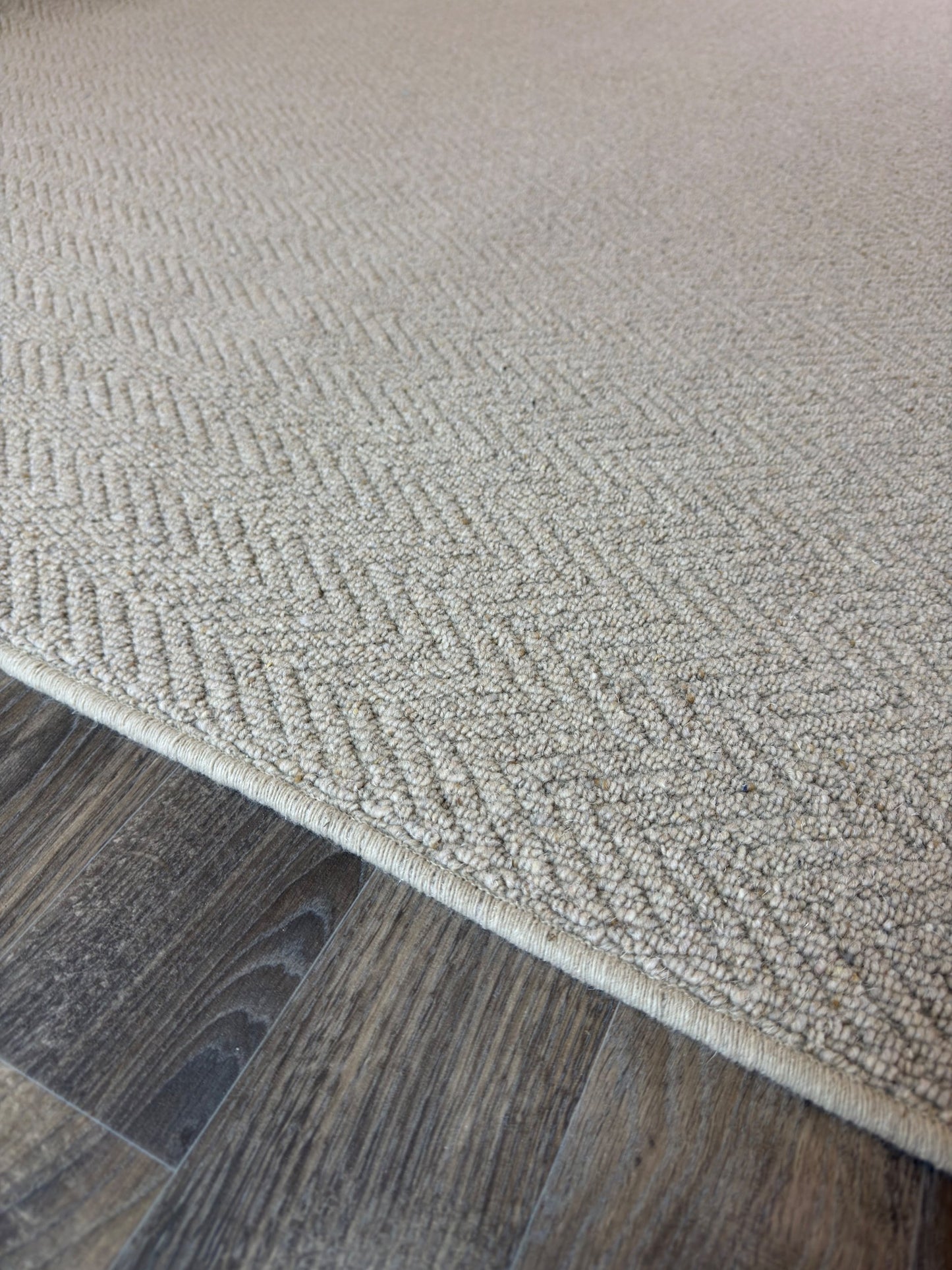 Harvest herringbone 100% wool rug 212cm x 273cm
