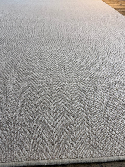 Oxford tone herringbone 100% wool rug 200cm x 290cm