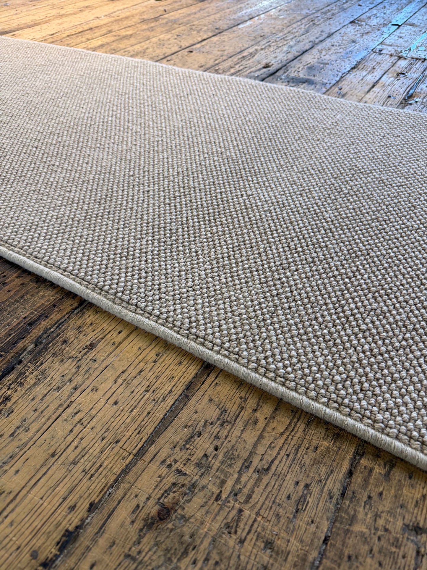 Sage 100% wool hallway runner 75cm x 314cm