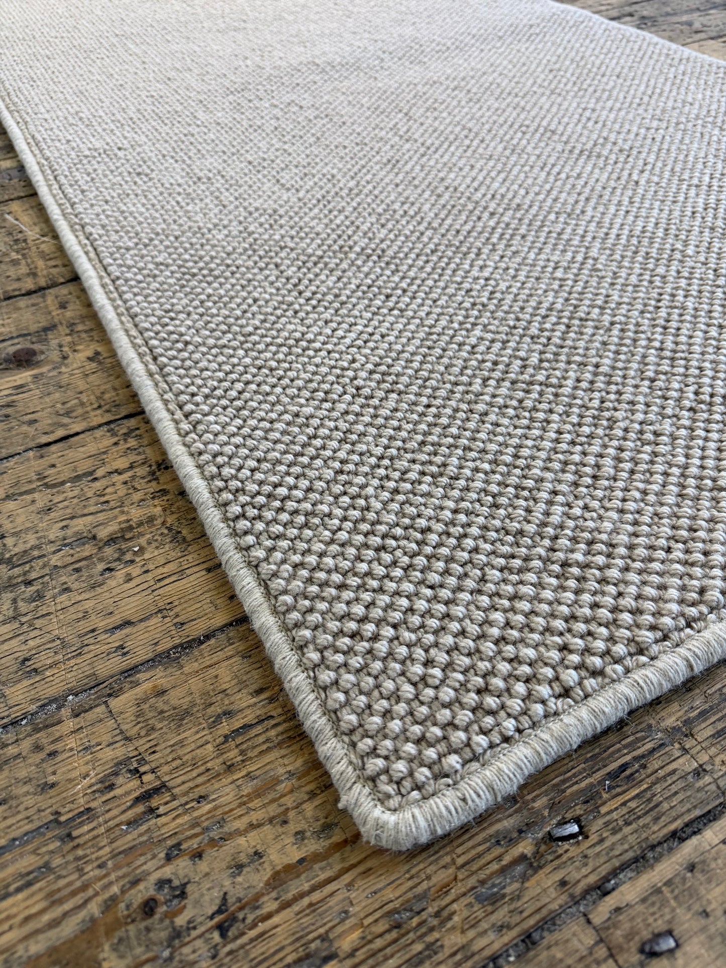 Sage 100% wool hallway runner 75cm x 314cm