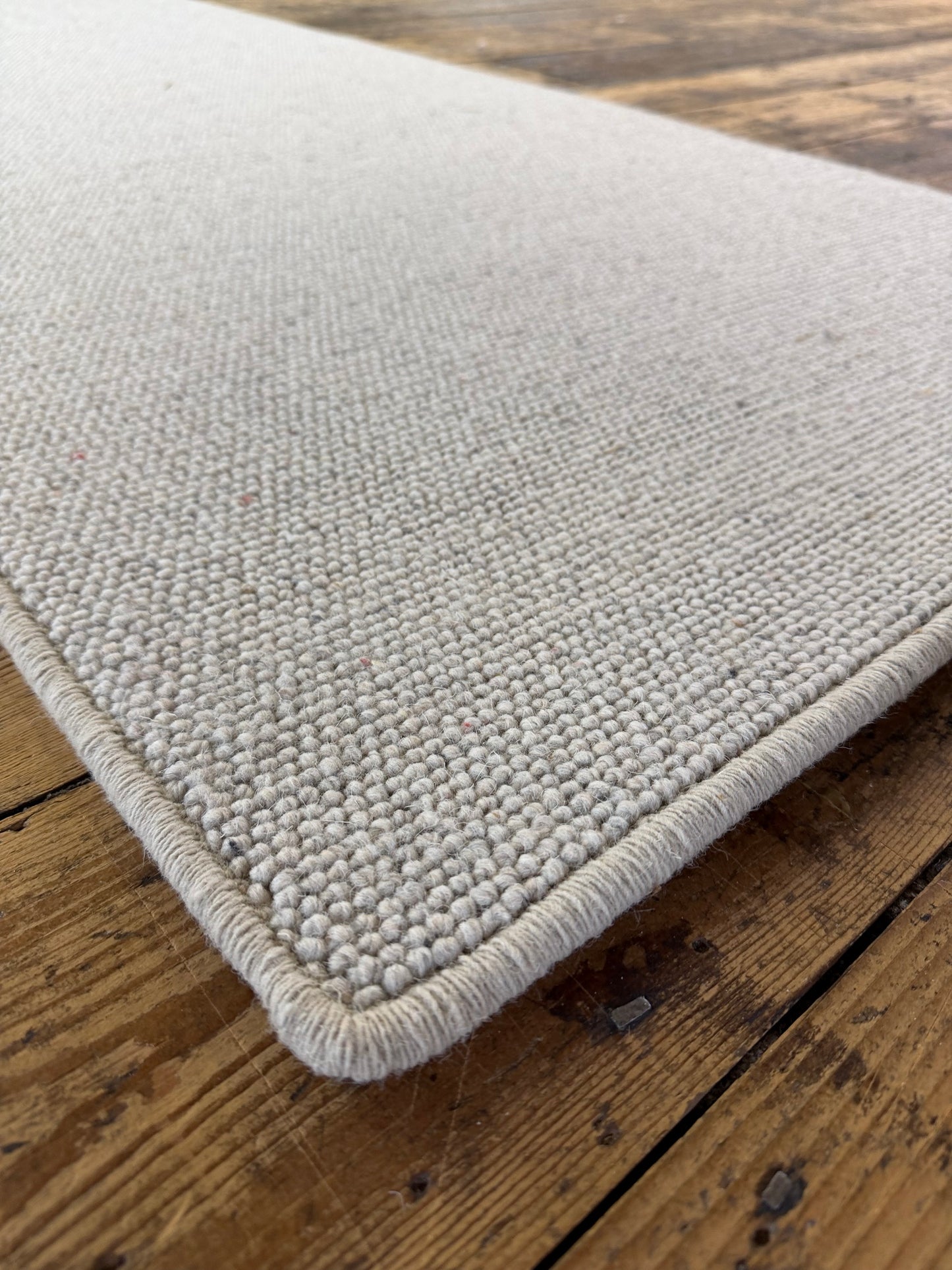 Pumice 100% wool hallway runner 70cm x 279cm