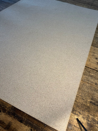 Mushroom 100% wool rug 221cm x 300cm