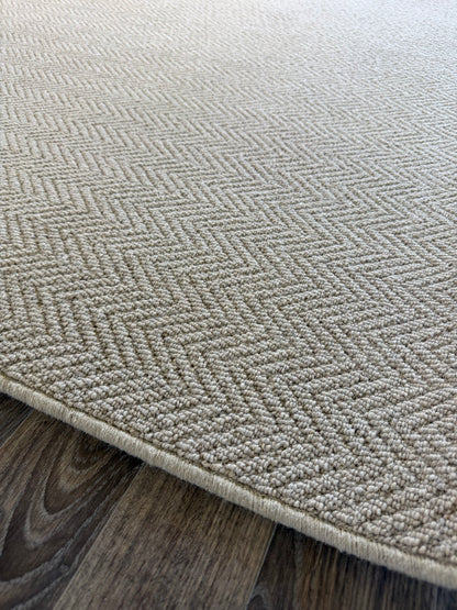 Harvest herringbone 100% wool rug 200cm x 270cm