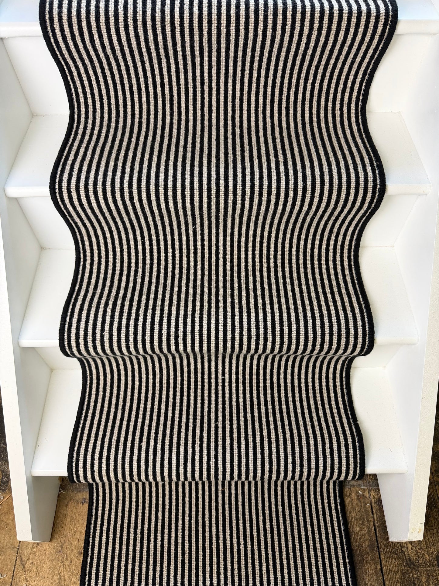 Oreo 100% wool stairs runner 12 steps