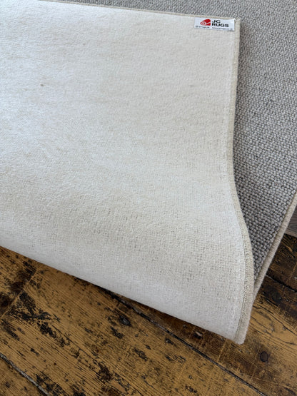 Dolphin grey 100% wool rug 200cm x 256cm