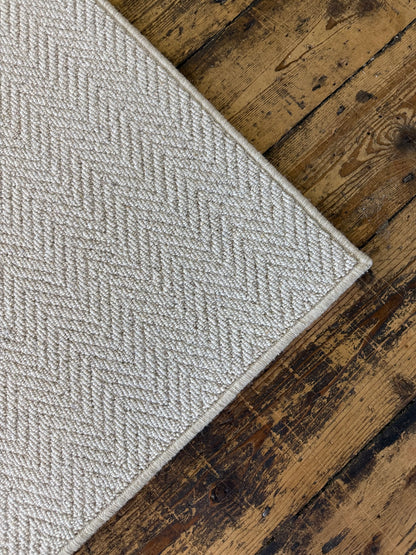 Aran herringbone 100% wool rug 180cm x 200cm