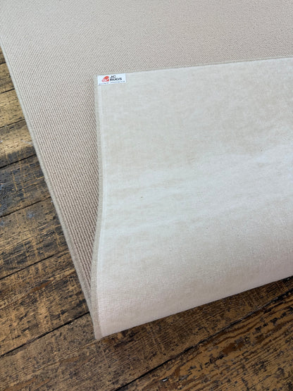 Champagne 100% wool rug 225cm x 256cm