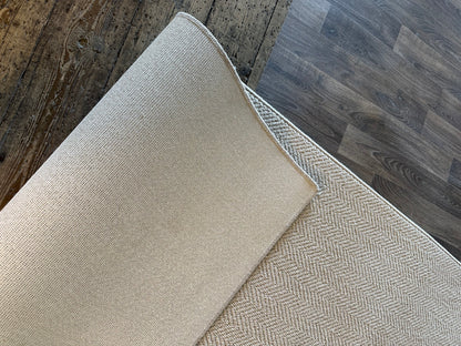 Herringbone 100% wool hallway runner 82cm x 238cm