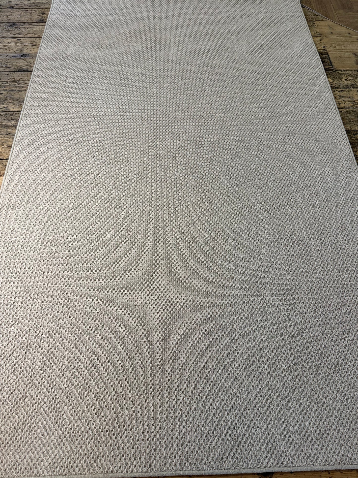 Oxford beige 100% wool rug 170cm x 278cm
