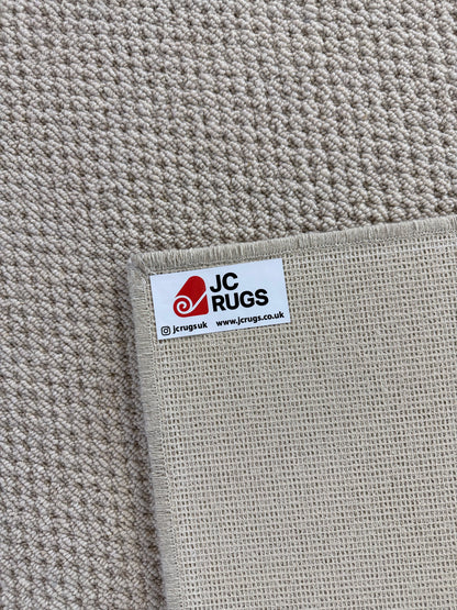 Oxford beige 100% wool rug 170cm x 278cm