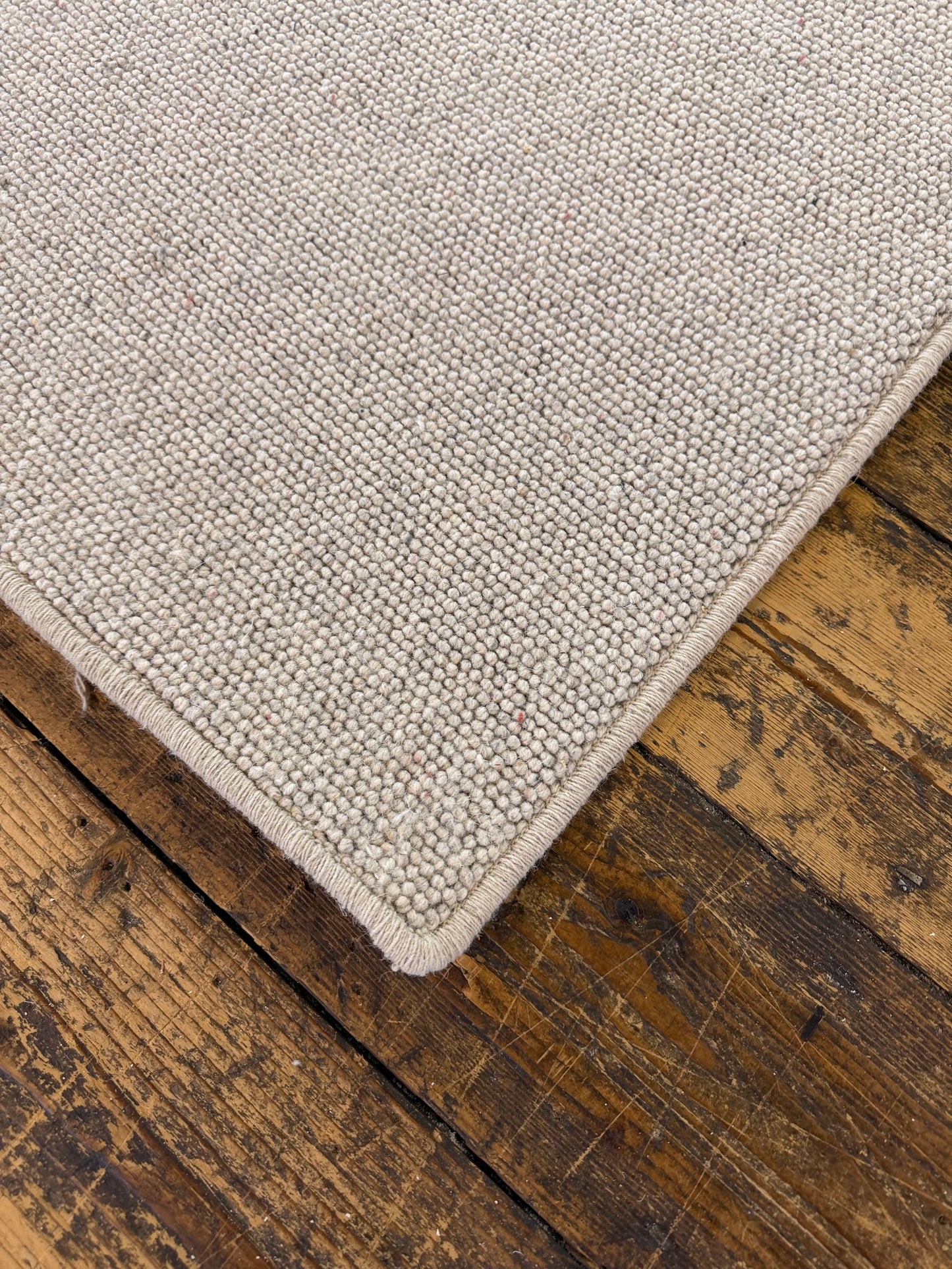 Pumice 100% wool hallway runner 70cm x 279cm