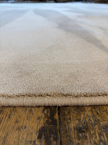 Mushroom silk 100% polypropylene rug 260cm x 360cm