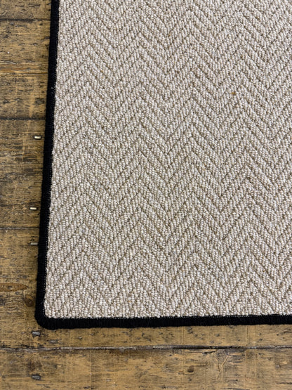 Oatcake 100% wool hallway runner 74cm x 255cm