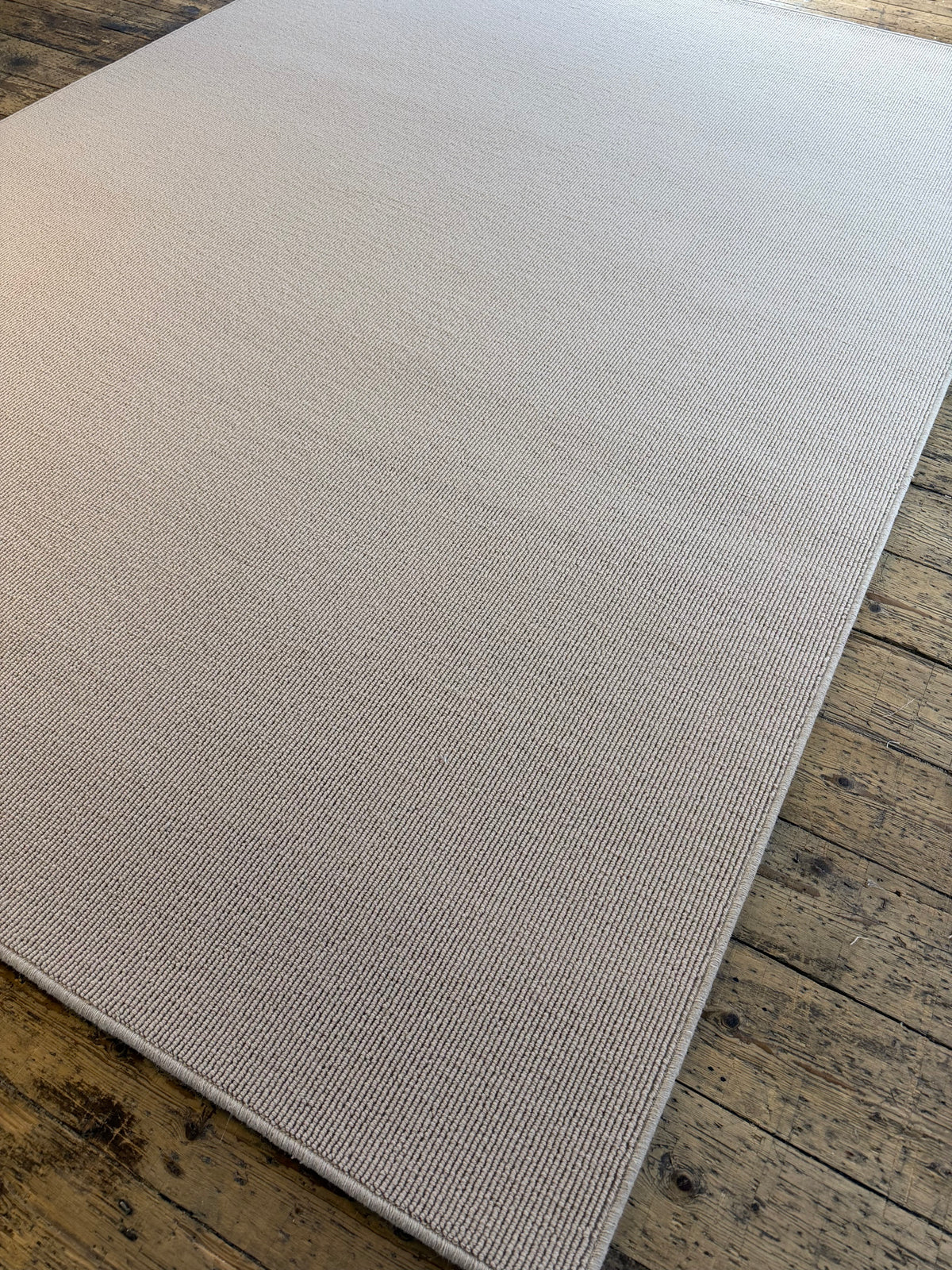Champagne 100% wool rug 210cm x 300cm