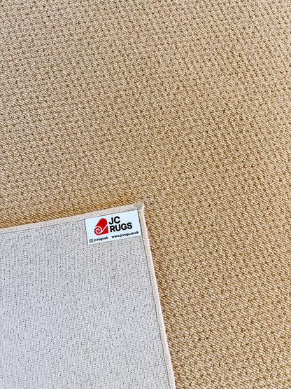 Mustard 100% wool rug 276cm x 330cm