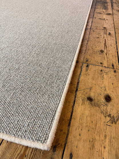 Pewter 100% wool rug 239cm x 273cm