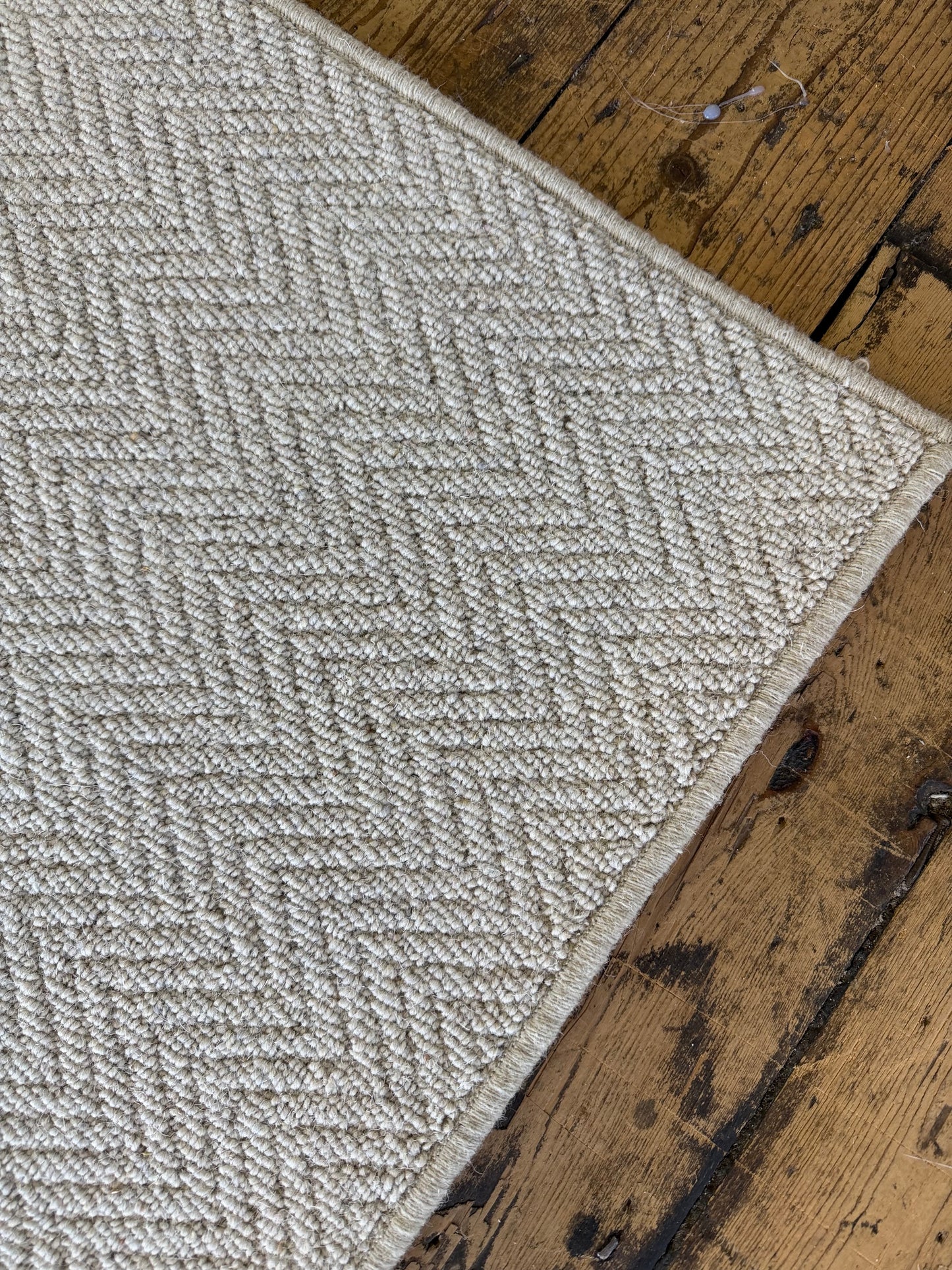 Aran Herringbone 100% wool rug 248cm x 338cm