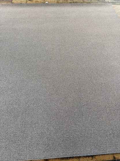 Slate grey 100% wool rug 260cm x 297cm