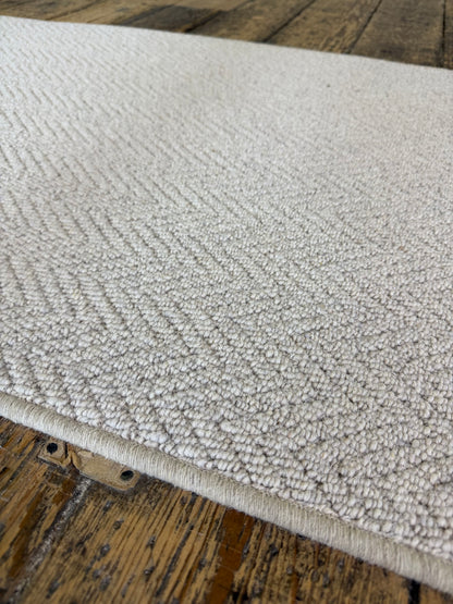 Aran herringbone 100% wool hallway runner 80cm x 350cm