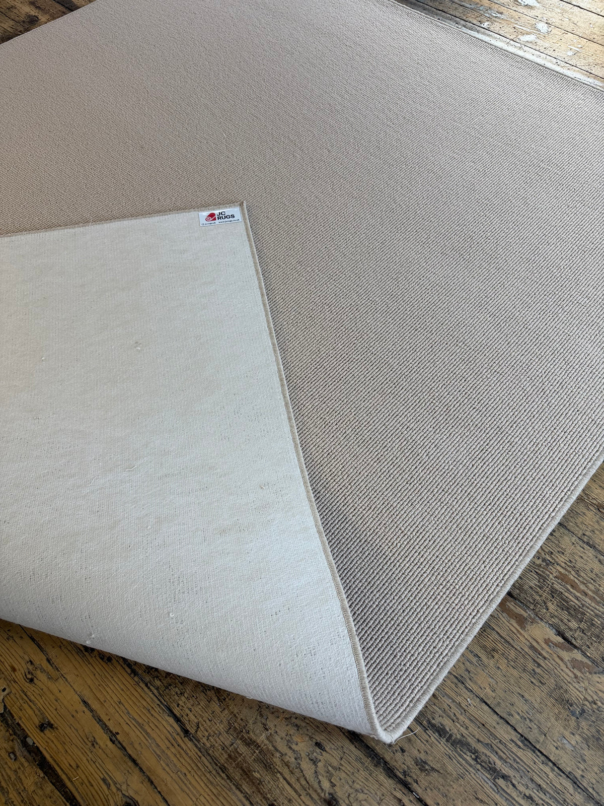 Champagne 100% wool rug 210cm x 300cm