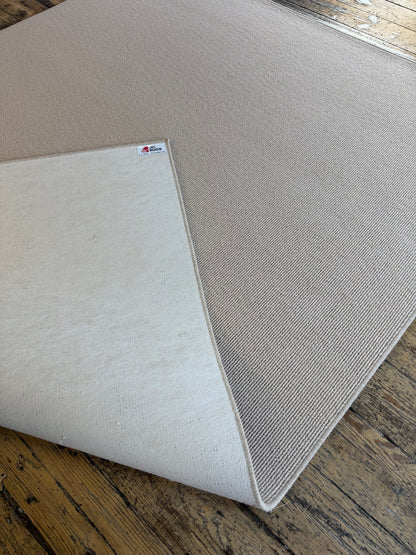 Champagne 100% wool rug 210cm x 300cm