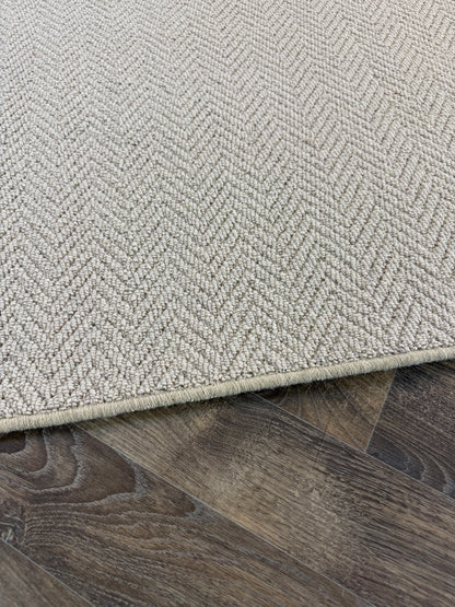 Aran herringbone 100% wool rug 240cm x 240cm