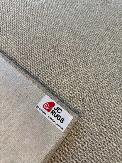 Mushroom 100% wool rug 221cm x 300cm