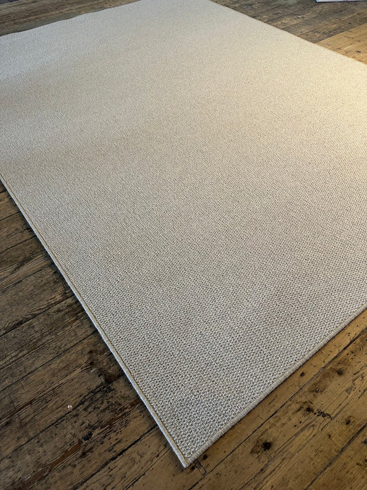 Mushroom 100% wool rug 221cm x 300cm