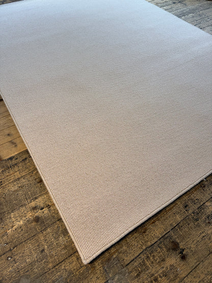Champagne 100% wool rug 210cm x 300cm
