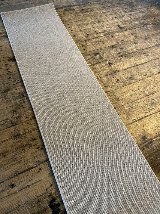 Flax 100% wool hallway runner 61cm x 325cm