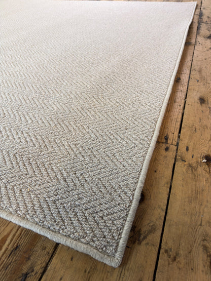 Harvest herringbone 100% wool rug 212cm x 273cm